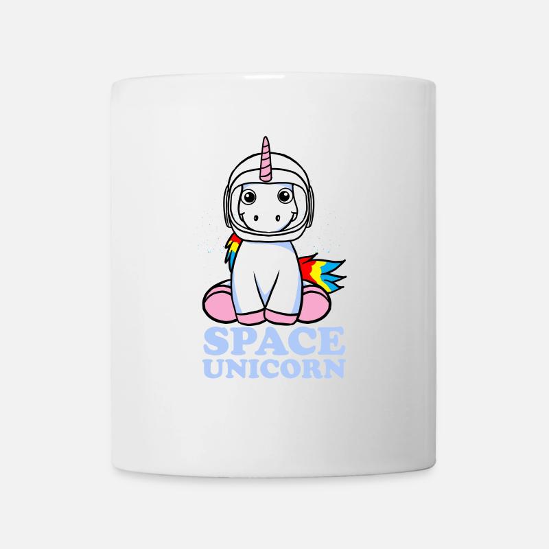 Astronaut Einhorn Space Unicorn Weltall Geschenk - Tasse - Weiß