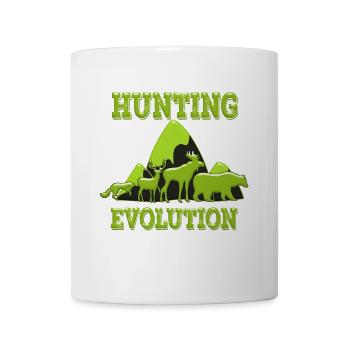 Chasse Evolution T-Shirt Chasse Cadeau pour chasseurs - Mug blanc - blanc - Devant