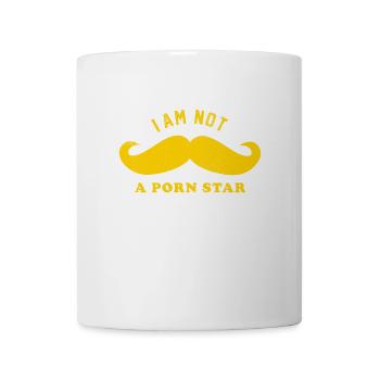I am not a Pornstar ich bin kein Pornostar Shirt - Tasse - Weiß - Vorne