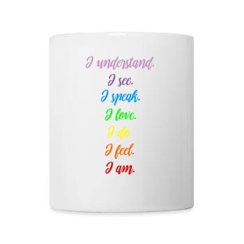 Chakra Meditation Balance T-Shirt I Spiritualität - Tasse - Weiß - Vorne