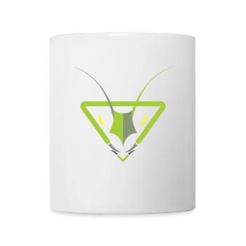 Gottesanbeterin Logo - Tasse - Weiß - Vorne