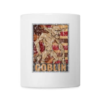 Retro Goblin Poster Distressed Look - Mug - white - Front