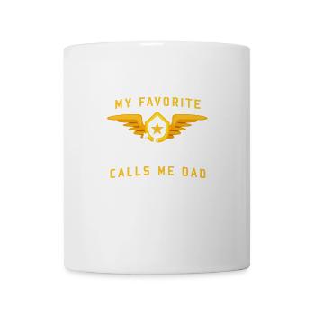My Favorite Pilot Calls Me Dad Cool Tee - Mug - white - Front