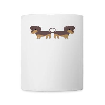 Dackel - Dackelliebe - Dachshund - Geschenk - Tasse - Weiß - Vorne