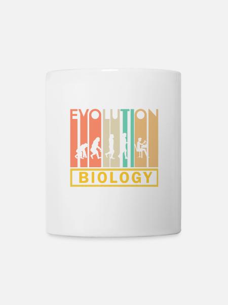 Biologie Biologe Natur Geschenk · Evolution - Tasse - Weiß