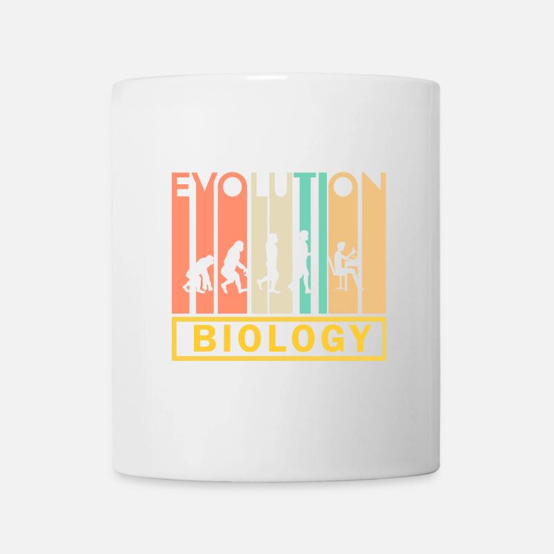 Biologie Biologiste Nature Cadeau · Evolution - Mug blanc - blanc