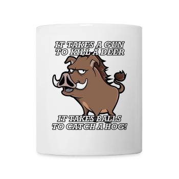 Lustig Witzig Wildschwein Jagen Jäger Hobby Jagd - Tasse - Weiß - Vorne