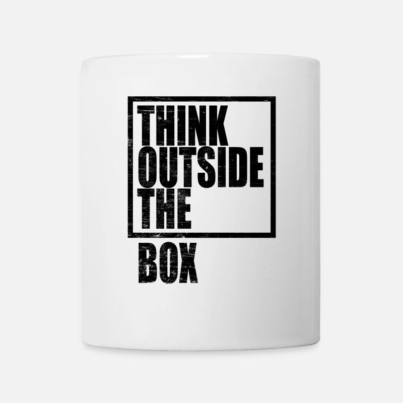 Think Outside The Box / Design Thinking - Tasse - Weiß