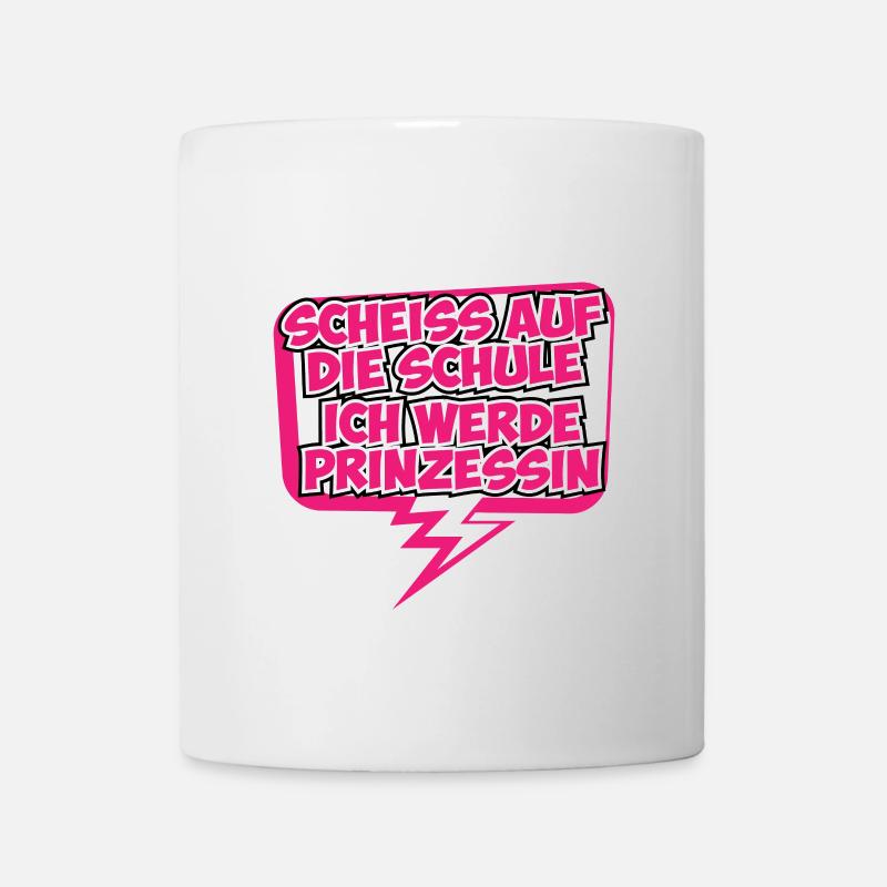 Princesses de la princesse-shirt idée cadeau couronne - Mug blanc - blanc