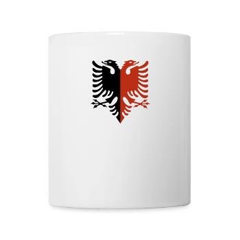 Albanian Eagle Red-Black "Dual Pride" - Mug - white - Front