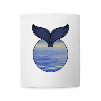 Wal Flosse - Tasse - Weiß - Vorne