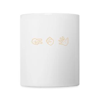 Rock, paper, scissors - Mug - white - Front