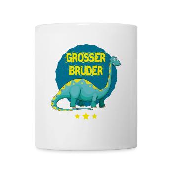 Grosser Bruder Großer Bruder Dino Dinosaurier - Tasse - Weiß - Vorne
