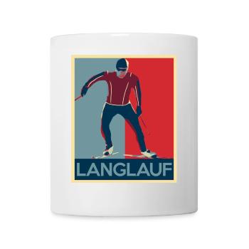 Langlauf - Tasse - Weiß - Vorne