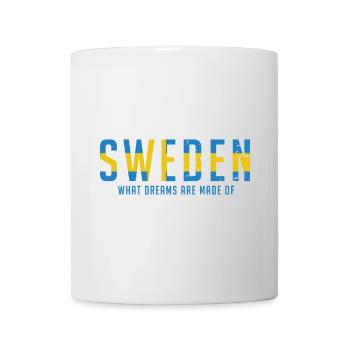 Sweden Schweden Schwedische Flagge Wappen Geschenk - Tasse - Weiß - Vorne