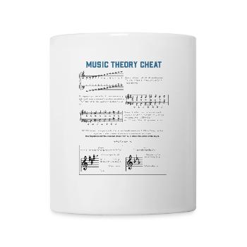 Musik Theorie Gitarre Klavier Geschenk - Tasse - Weiß - Vorne