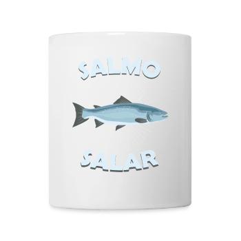 Salmo Salar Atlantischer Lachs Geschenk Salmonide - Tasse - Weiß - Vorne