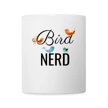 Oiseau observateur oiseau nerd chemise cadeau - Mug blanc - blanc - Devant