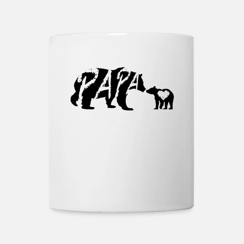Papa 2019 Papa Bär Kind Geschenk - Tasse - Weiß