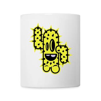 cactus hauts cinq comique - Mug blanc - blanc - Devant