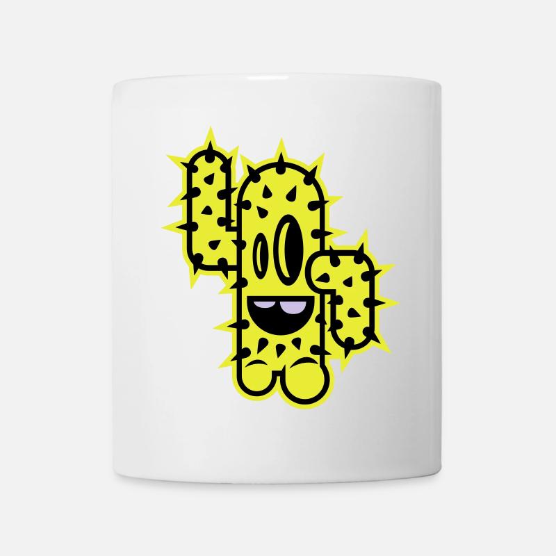 kaktus high five comic - Tasse - Weiß