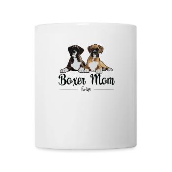 Boxer Dog Womens Boxer Mom Fur Life - Mug - white - Front