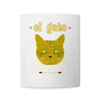 Le chat en espagnol - Mug blanc - blanc - Devant