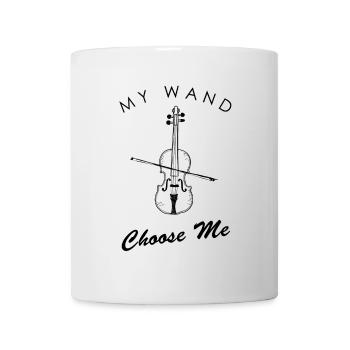 Geige Musik Design - My Wand Choose Me - Tasse - Weiß - Vorne