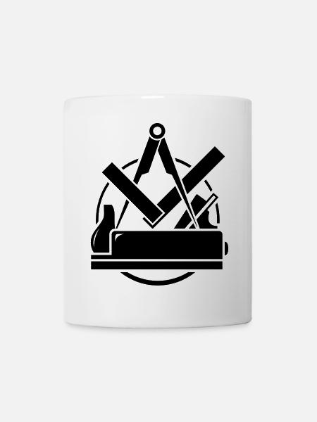 Emblème Carpenter, Carpenter Logo - Mug blanc - blanc