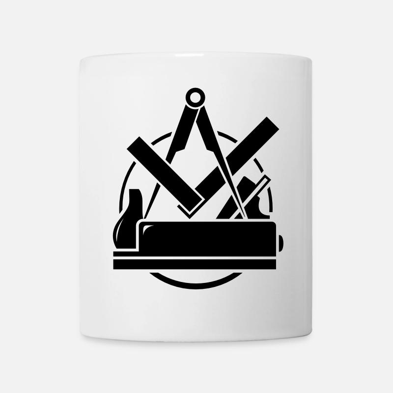 Emblème Carpenter, Carpenter Logo - Mug blanc - blanc