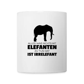 Elefant Geschenkidee Elefantenshirt Wildnis Afrika - Tasse - Weiß - Vorne