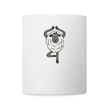 Lustige Tiere - Schaf - Tasse - Weiß - Vorne