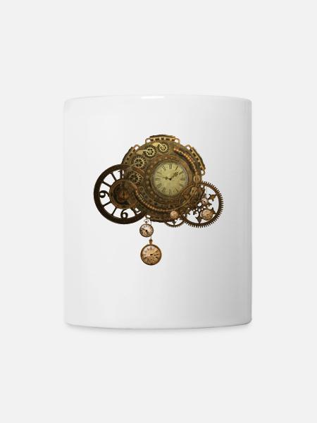 Wunderbare steampunk Design - Tasse - Weiß