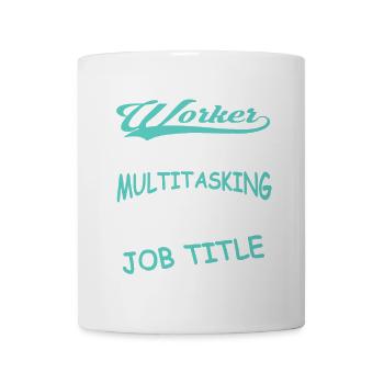 Social Worker Berufsbezeichnung Shirt - Tasse - Weiß - Vorne