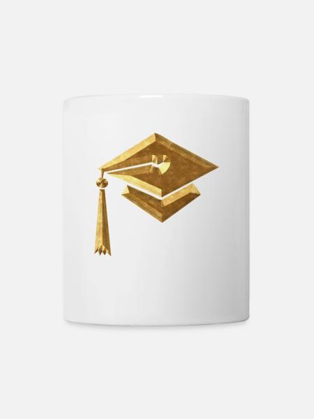 Studentenhut - Tasse - Weiß