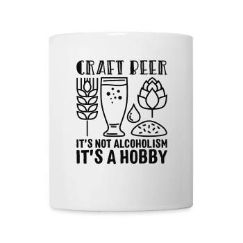 Bière artisanale - Mug blanc - blanc - Devant