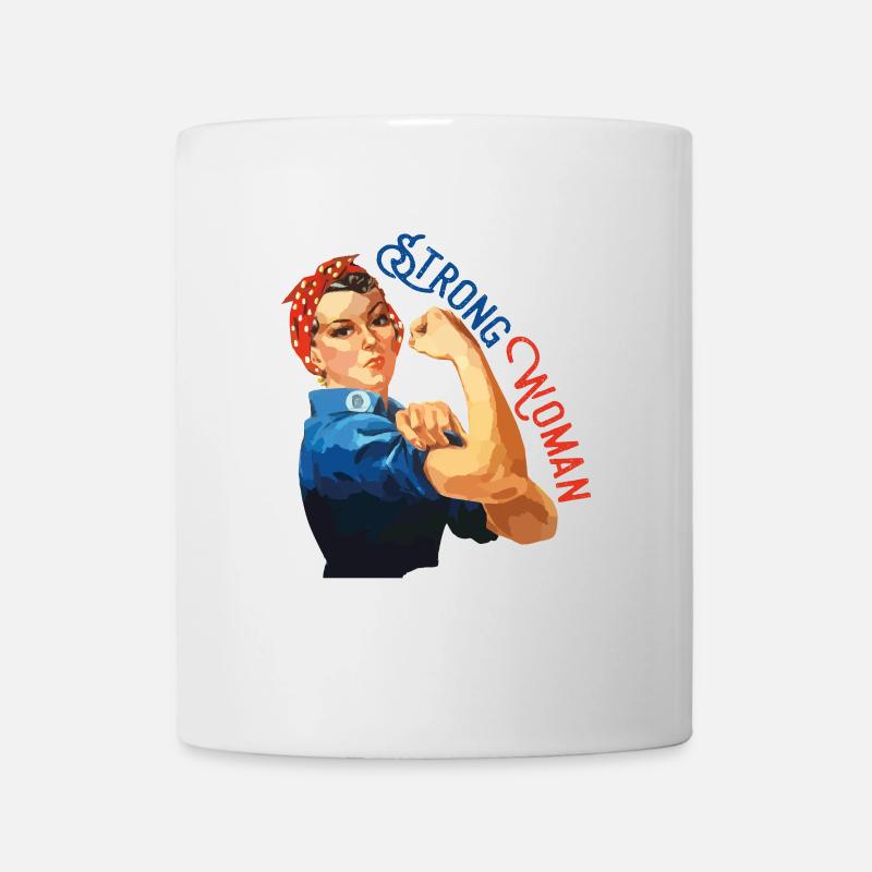 Femme forte - Mug blanc - blanc