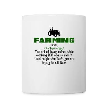 Farming Definition - Mug - white - Front