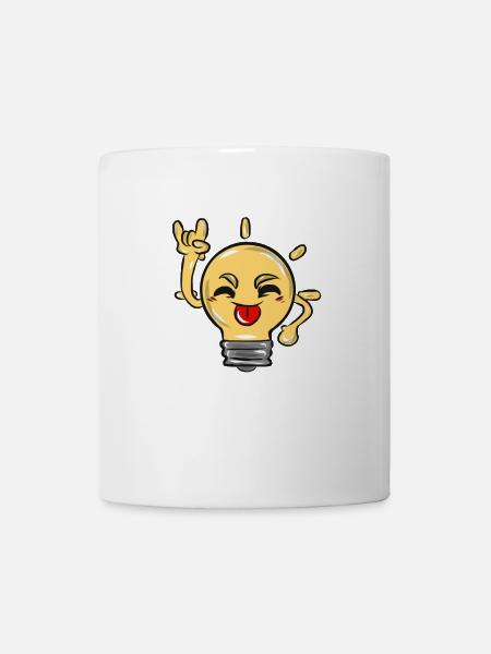 Glühbirne - Tasse - Weiß