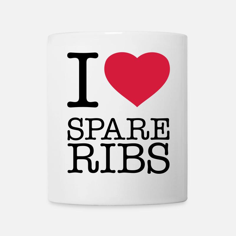 I LOVE SPARE RIBS - Mug blanc - blanc