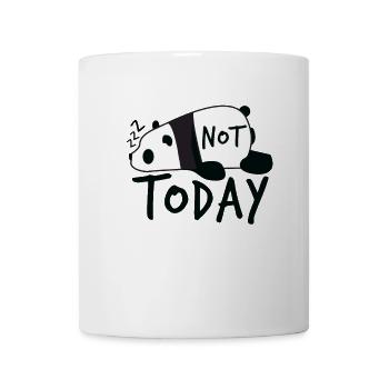 Sleeping Panda with Lettering Not Today - Mug - white - Front