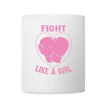 Boxing Womens Fight Like A Girl - Mug - white - Front