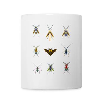 insekten mücken biene stich übersicht fliegen bug - Tasse - Weiß - Vorne