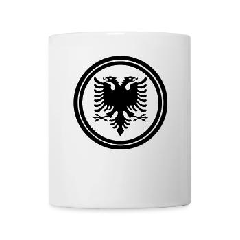 Drapeau de l’Albanie « Aigle albanais » - Mug blanc - blanc - Devant