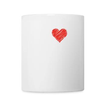 Cologne Dom de Cologne coeur battement de coeur rythme carnaval hätz - Mug blanc - blanc - Devant