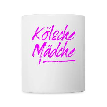 Kölsche Mädche / Karneval in Köln / Kölsch & Kölle - Tasse - Weiß - Vorne