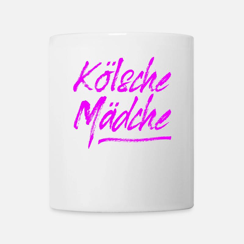 Kölsche Mädche / Karneval in Köln / Kölsch & Kölle - Tasse - Weiß
