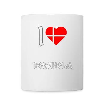 I Love Bornholm Dänemark - Tasse - Weiß - Vorne