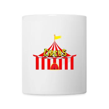 Zirkus Manege Clown Tiere Jongleur Artist Gaukler - Tasse - Weiß - Vorne