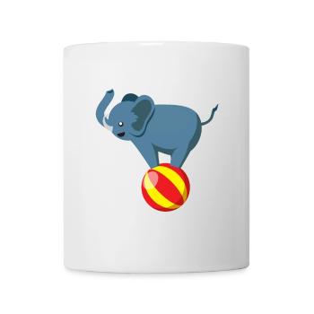 Zirkus Manege Clown Tiere Jongleur Artist Gaukler - Tasse - Weiß - Vorne